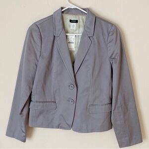 J Crew slate gray cotton blazer 6
